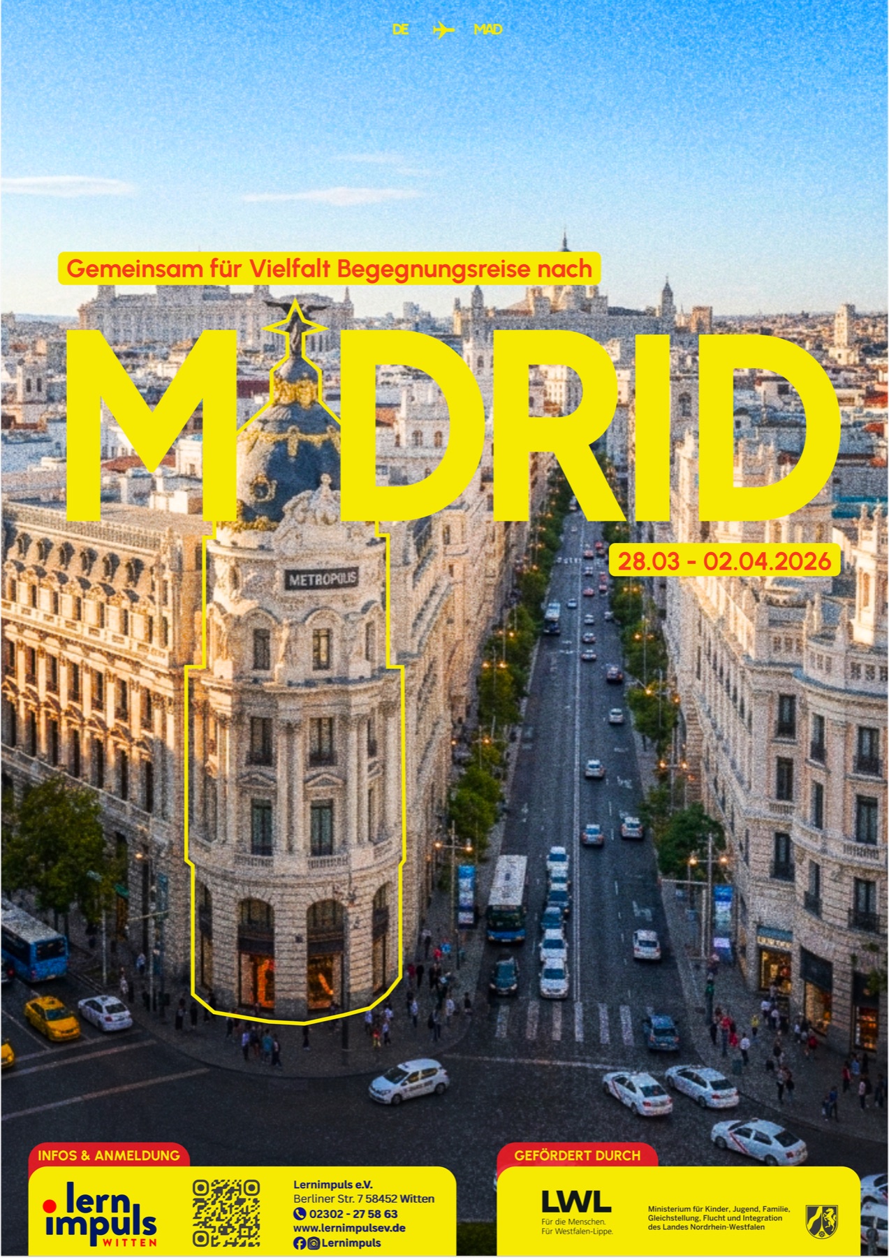 „Gemeinsam für Vielfalt“ – Begegnungsreise nach Madrid